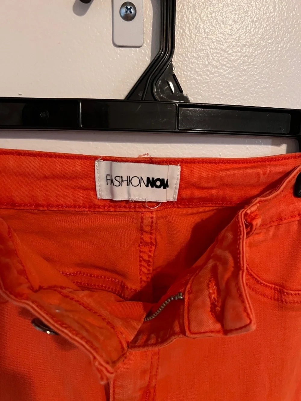 Fashion Nova Orange Flare Stretchy Pants | Size 11